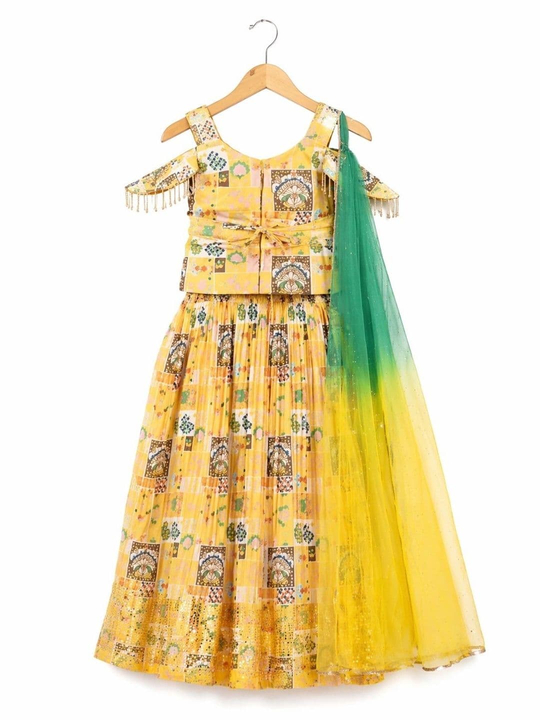 BAESD Girls Printed Ready to Wear Lehenga & thumbnail 3