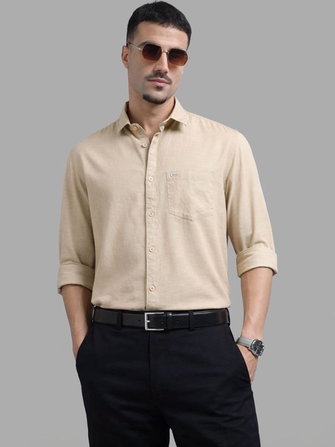 U.S. PITCHERS Men Modern Slim Fit Casual Shirt thumbnail 5