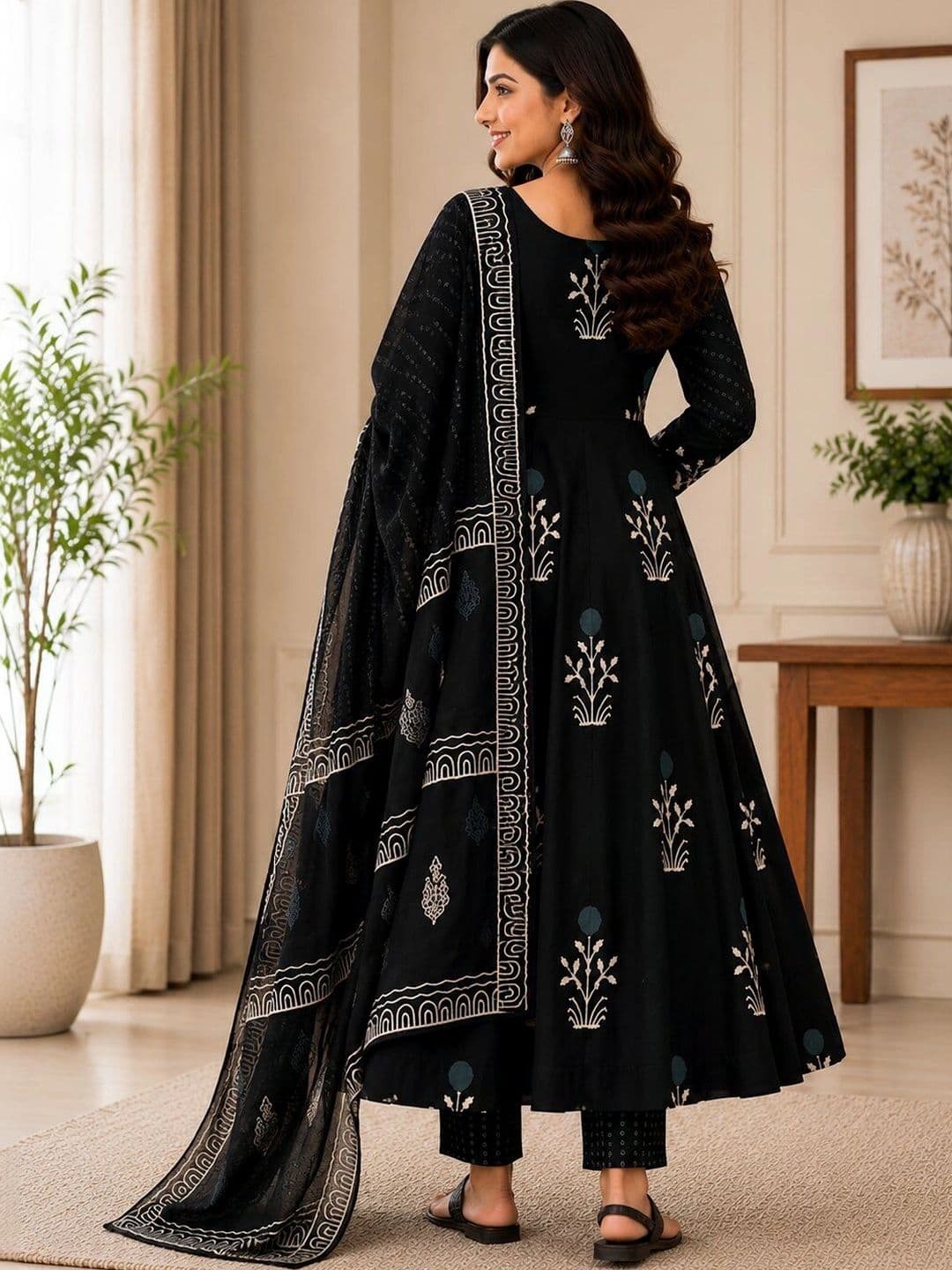 Chhipa Prints Women Ethnic Motifs Printed Regular Kurta with Trousers & With Dupatta thumbnail 4