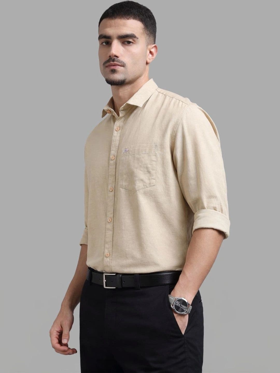 U.S. PITCHERS Men Modern Slim Fit Casual Shirt thumbnail 6