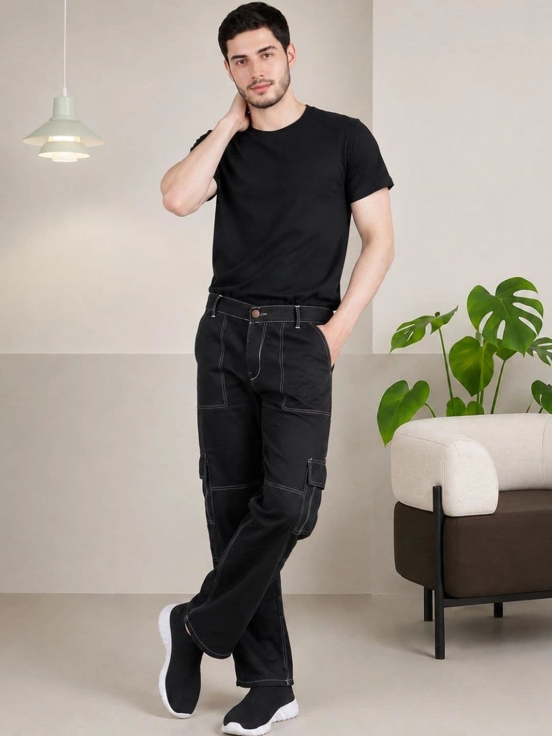 COMFITS Men Classic Regular Fit Mid-Rise Stretchable Jeans thumbnail 3