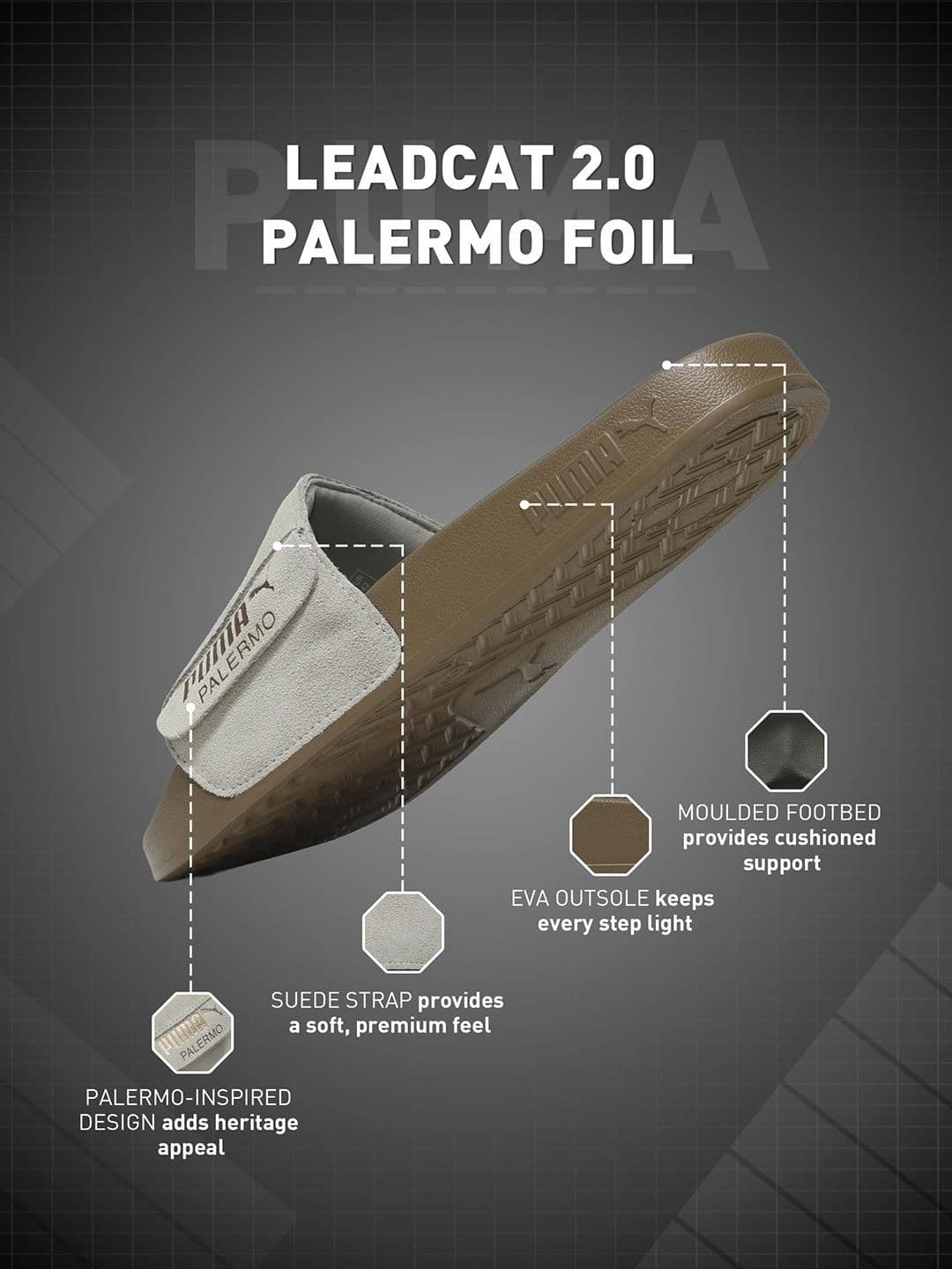 Puma Leadcat 2.0 Palermo Foil Slides thumbnail 2
