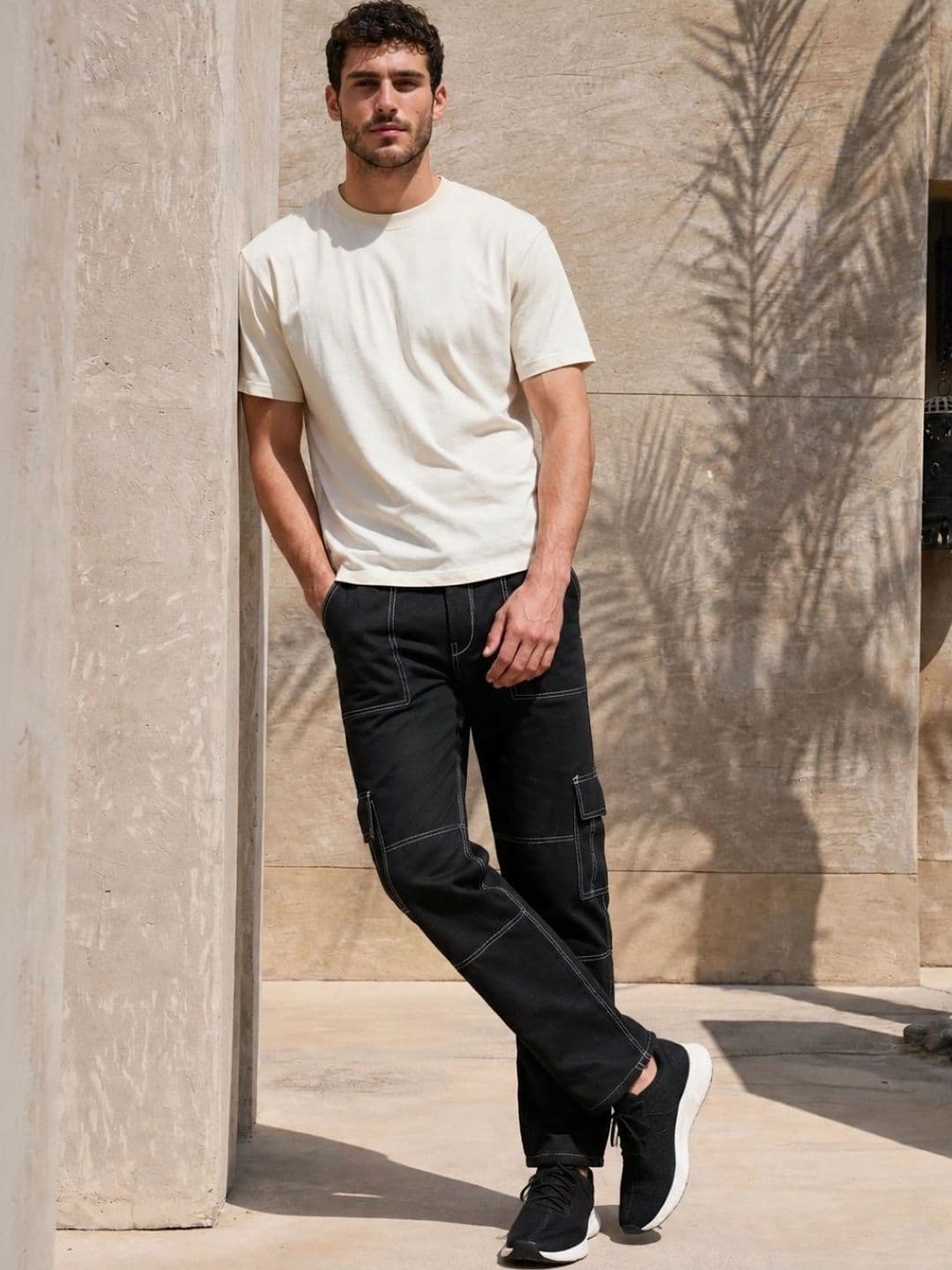 FLARING Men Classic Regular Fit Mid-Rise Stretchable Jeans thumbnail 4