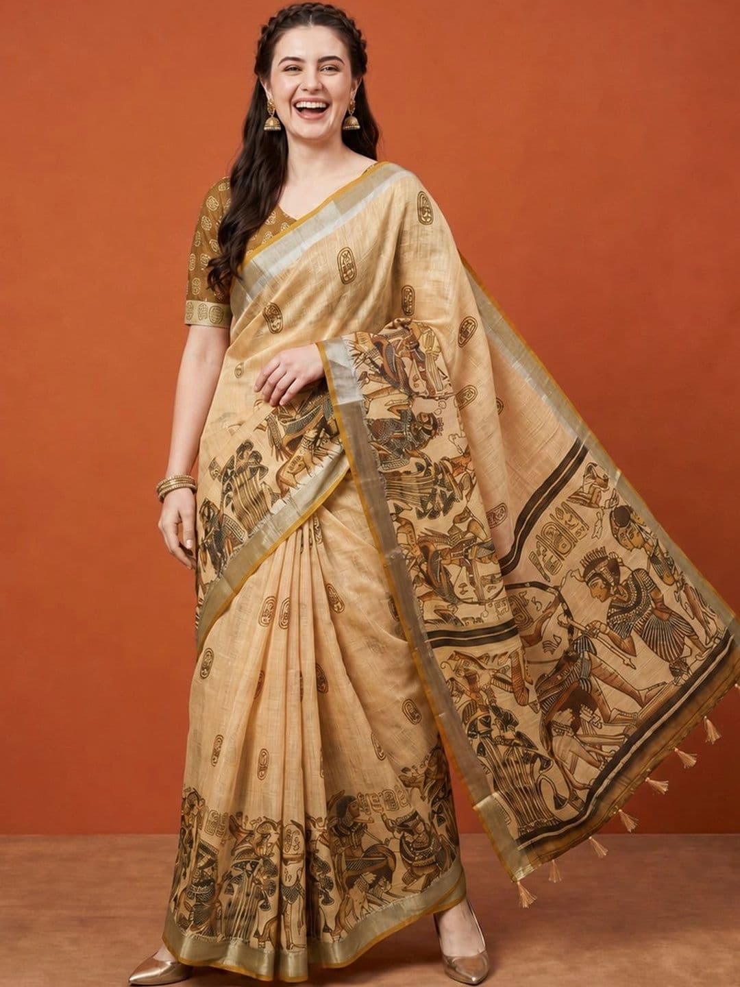Suha Silk Blend Saree thumbnail 7