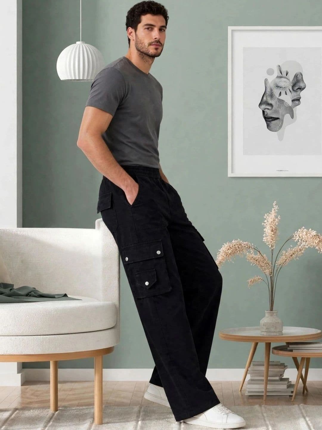 FLARING Men Classic Regular Fit Mid-Rise Stretchable Jeans thumbnail 3