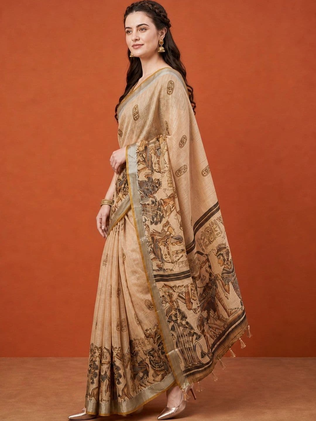 Suha Silk Blend Saree thumbnail 3