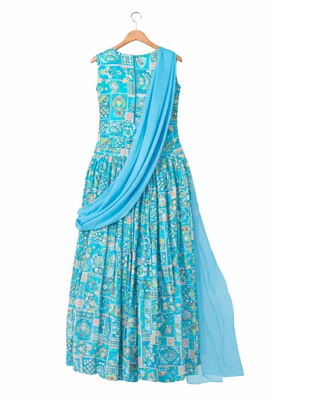 BAESD Girls Printed Ready to Wear Lehenga & thumbnail 3