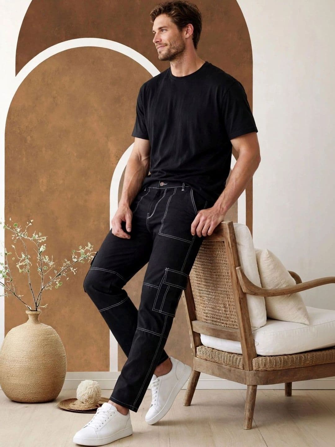 Metronaut Men Classic Regular Fit Mid-Rise Stretchable Jeans thumbnail 2
