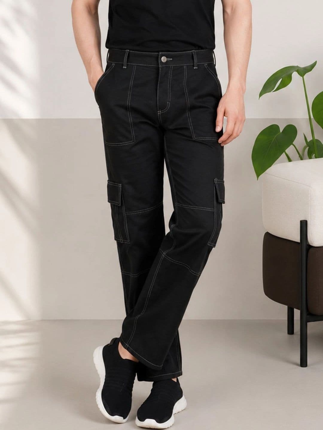 Metronaut Men Classic Regular Fit Mid-Rise Stretchable Jeans - view 1