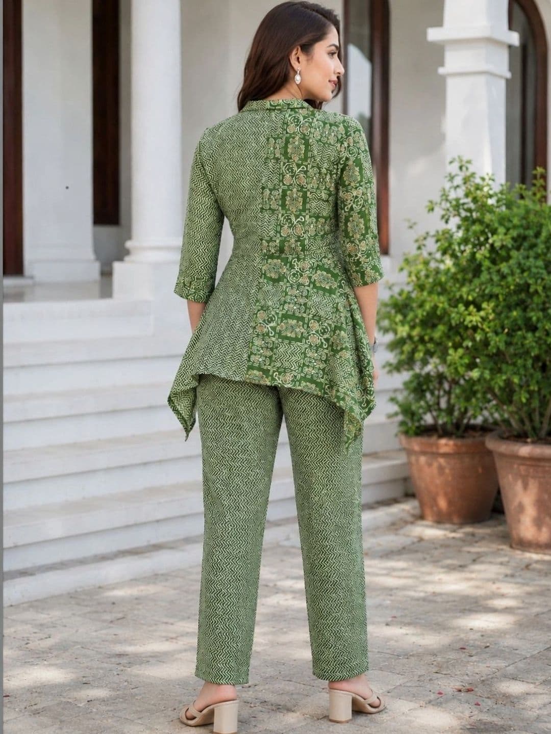 PEACH PIPER Women Printed Top with Trousers thumbnail 5