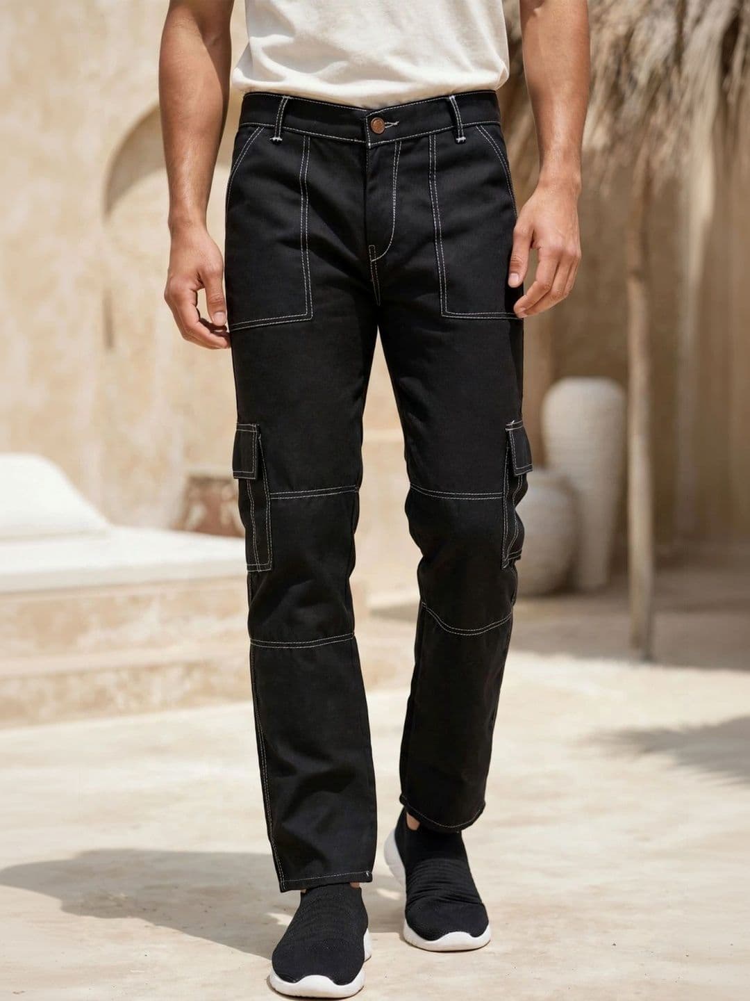 Moda Star Men Classic Regular Fit Mid-Rise Stretchable Jeans - view 1