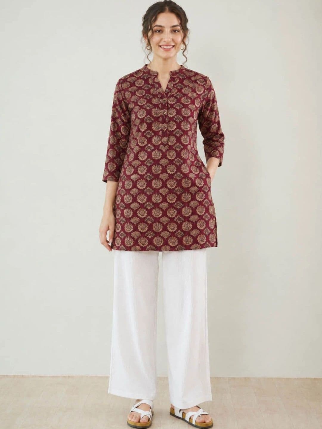 Anouk Women Ethnic Motifs Printed Indie Prints Kurta thumbnail 5