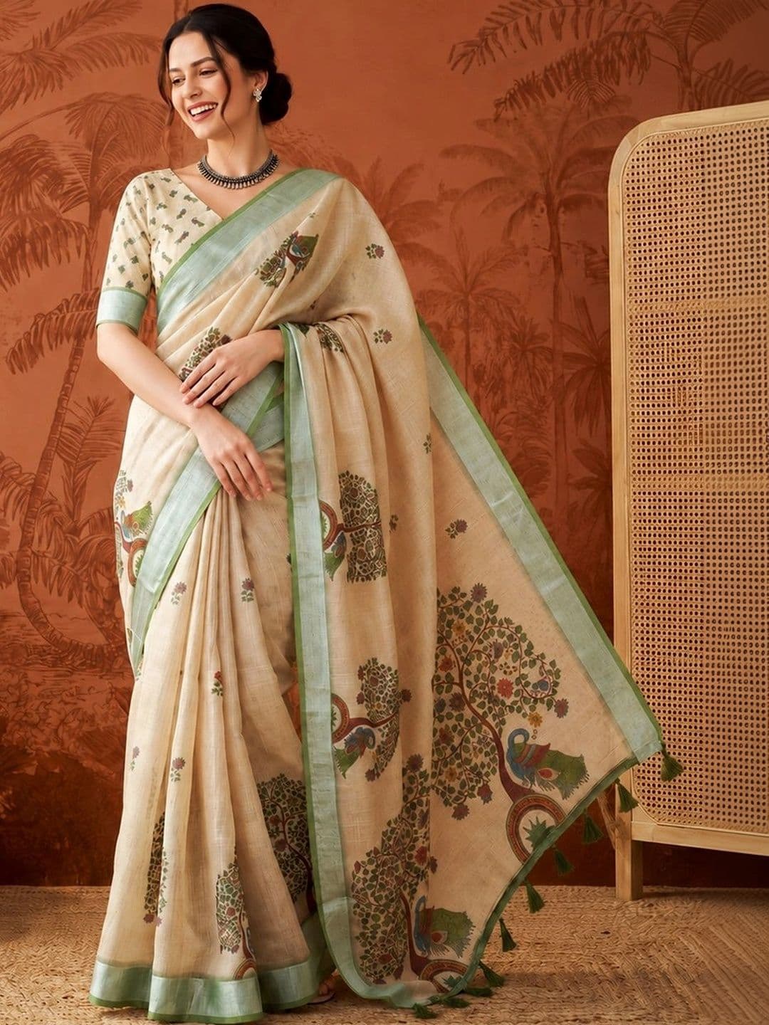 Suha Silk Blend Saree - view 1