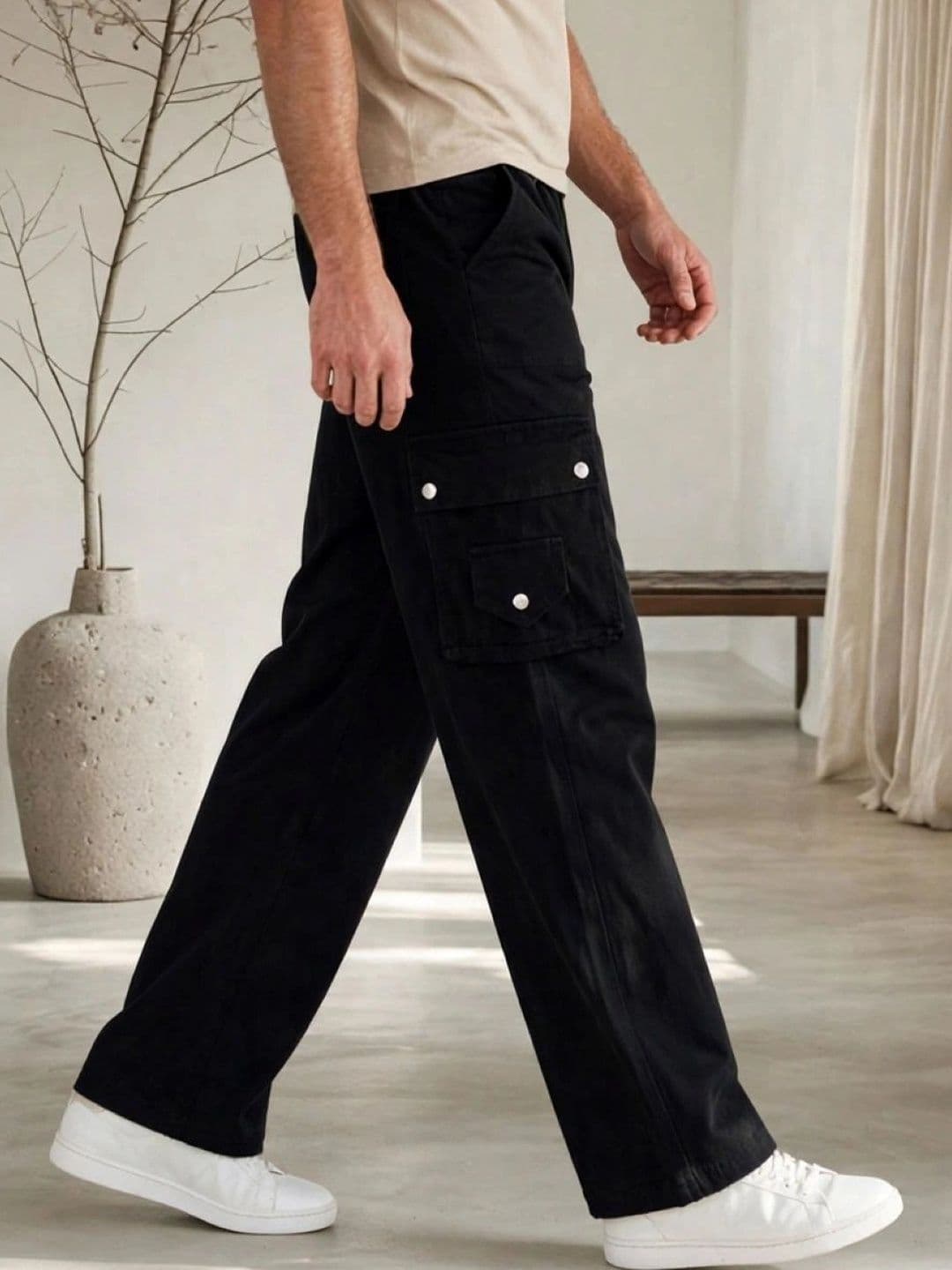FLARING Men Classic Regular Fit Mid-Rise Stretchable Jeans thumbnail 5