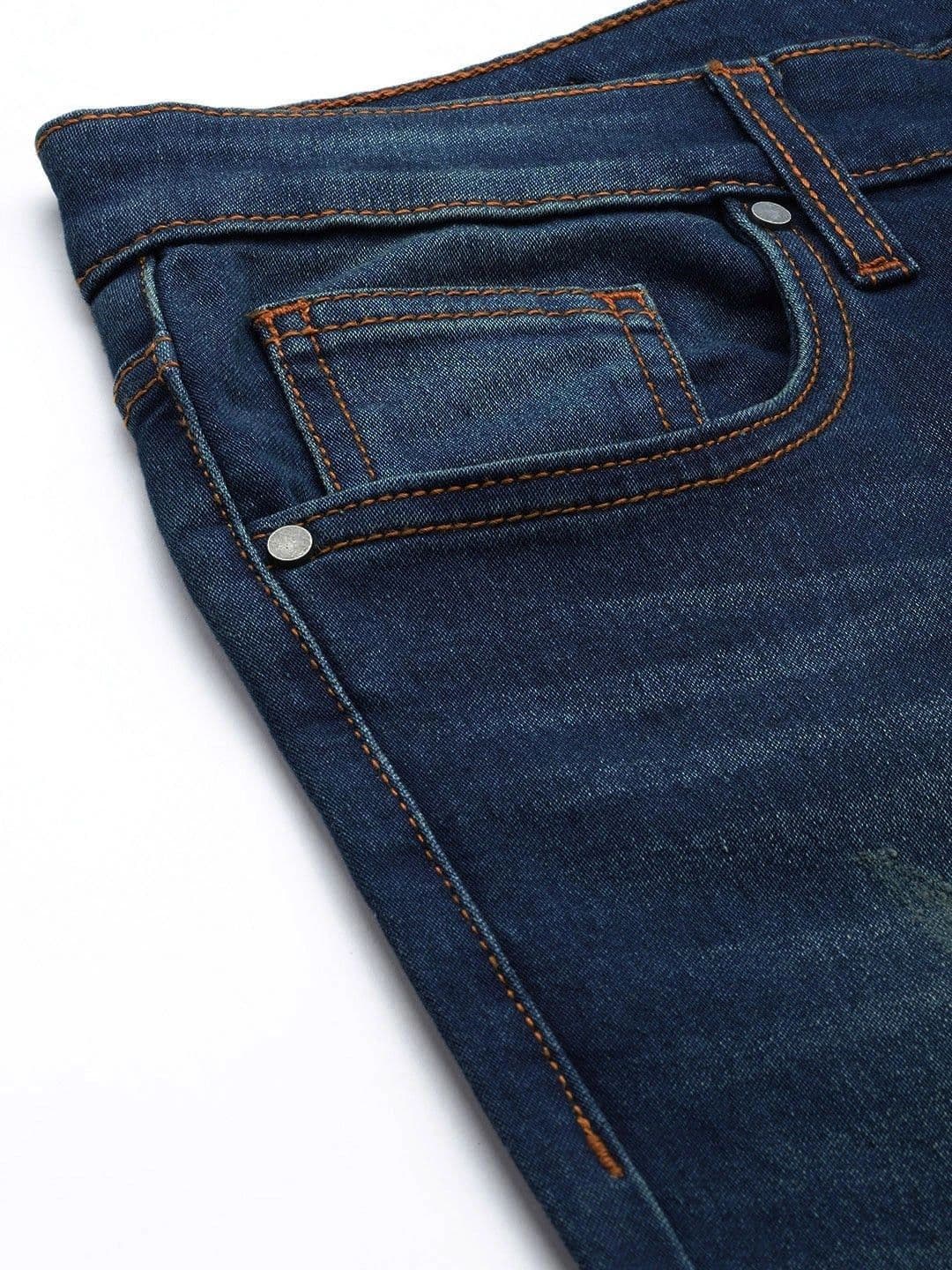 stylefabs Men Jean Bootcut Mid-Rise Stretchable Jeans thumbnail 6