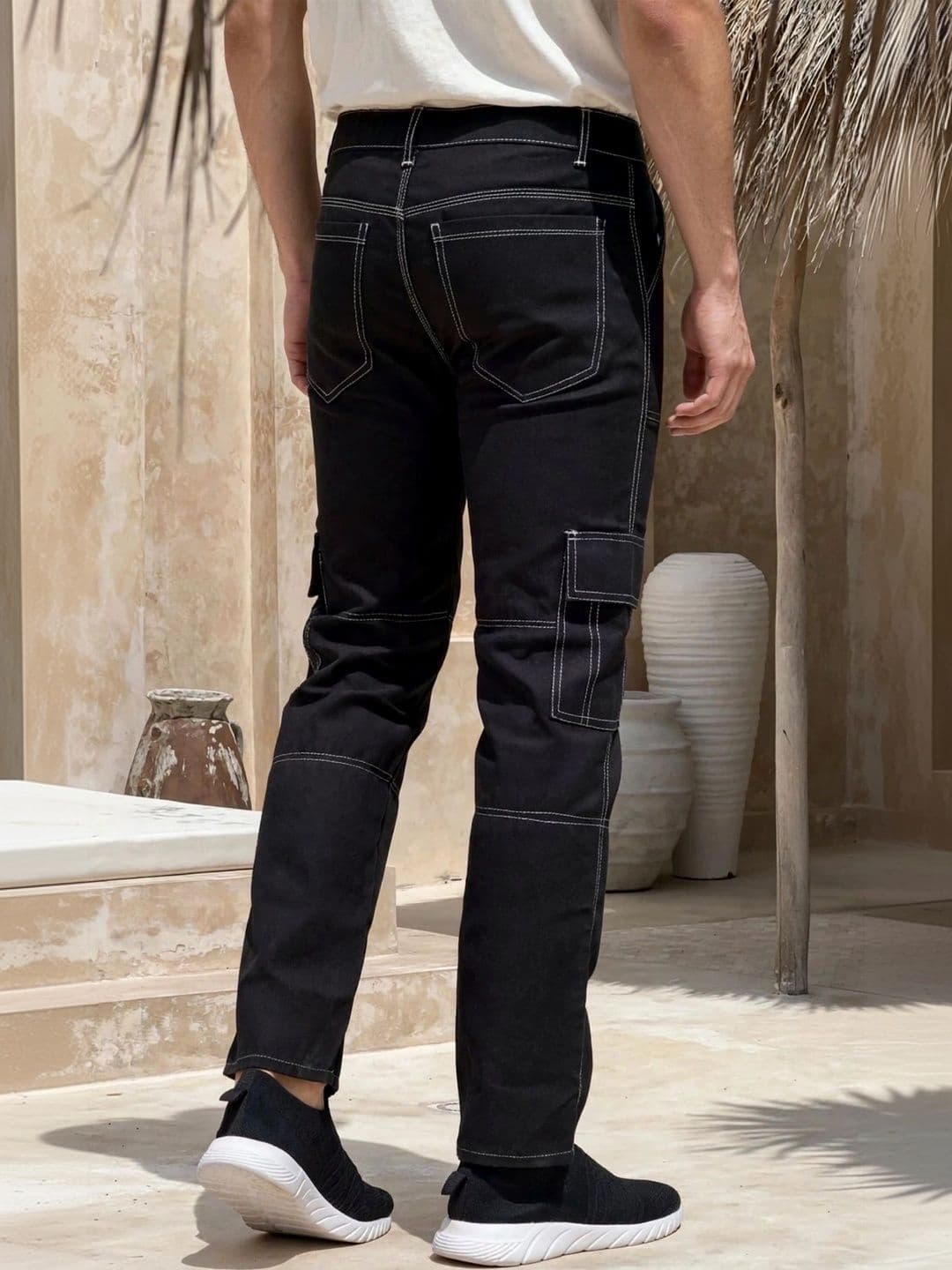 FLARING Men Classic Regular Fit Mid-Rise Stretchable Jeans thumbnail 2