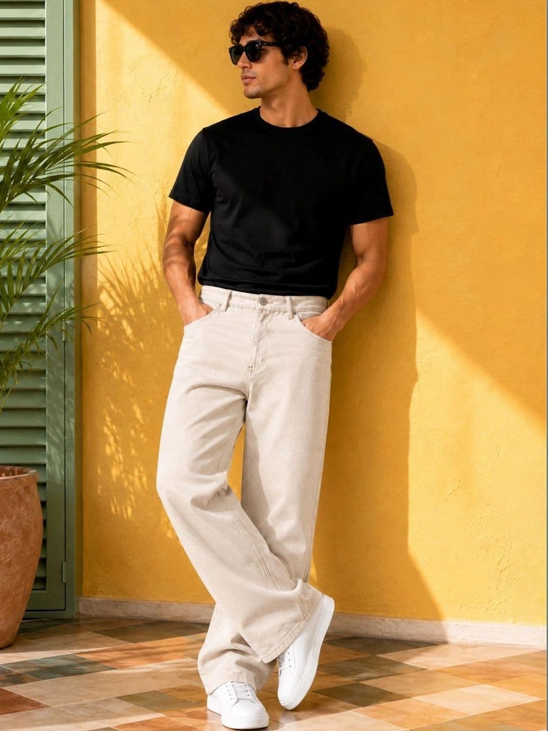 LINARIA Men Classic Regular Fit Mid-Rise Stretchable Jeans thumbnail 4