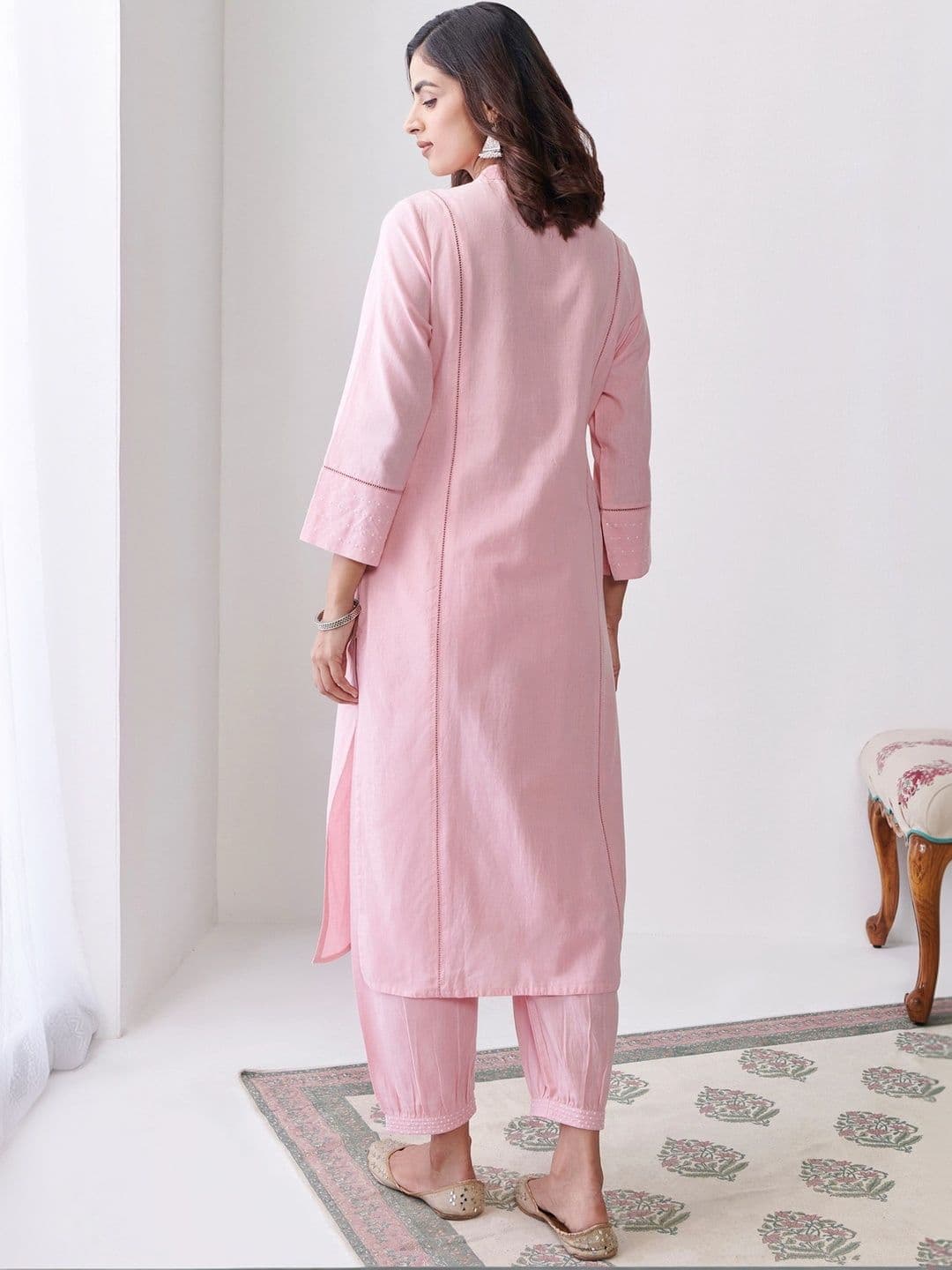 Anouk Women Ethnic Motifs Regular Kurta with Trousers & With Dupatta thumbnail 4