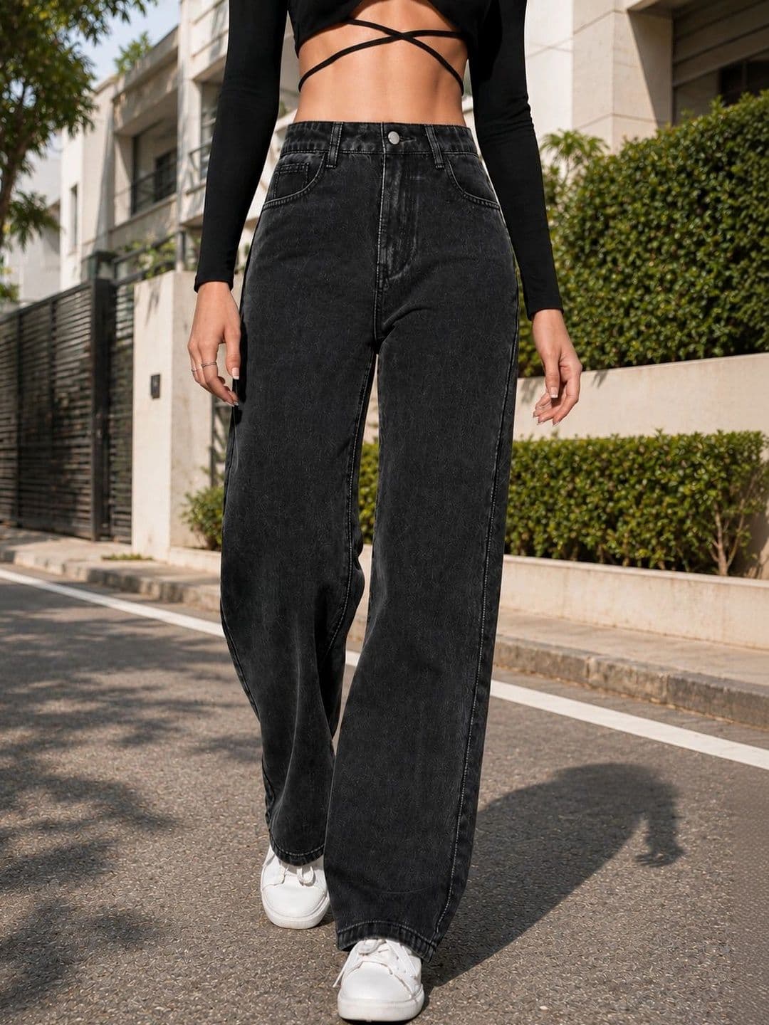 DENIMLOOK Women Flared High-Rise Jeans - view 1