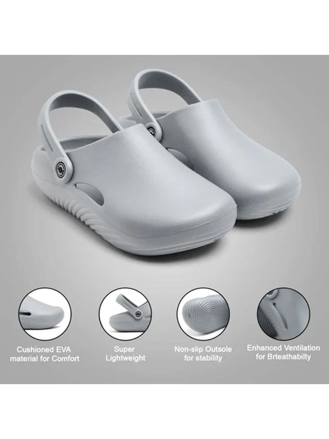 Golazo Men's Lightweight & Breathable EVA Stylish and Anti Skid Clogs thumbnail 2