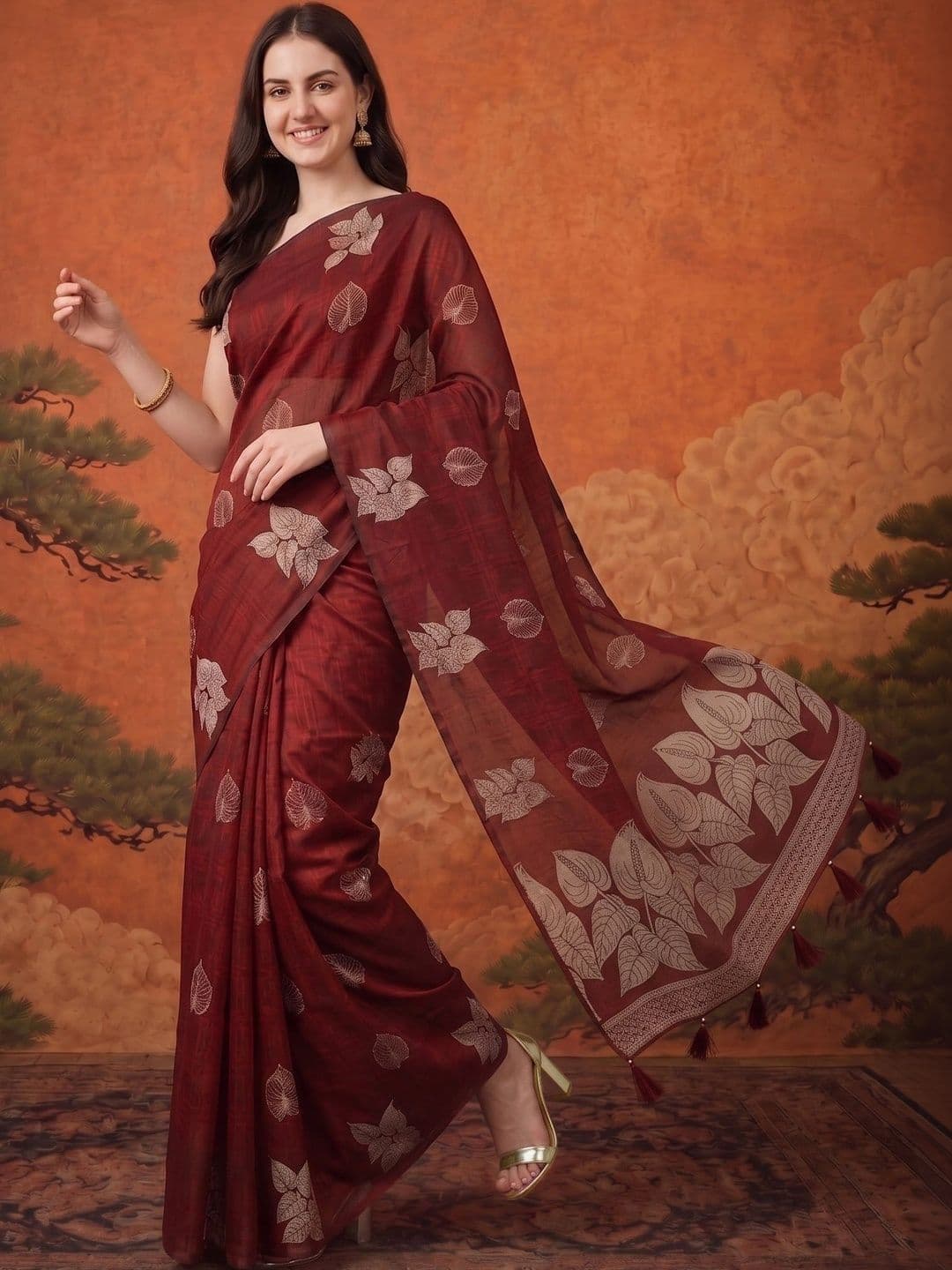 Suha Silk Cotton Saree thumbnail 5