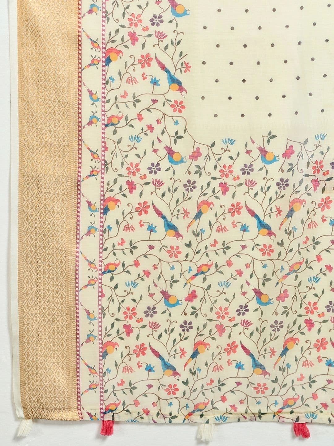Nayanthara Trends Linen Blend Designer Saree thumbnail 5