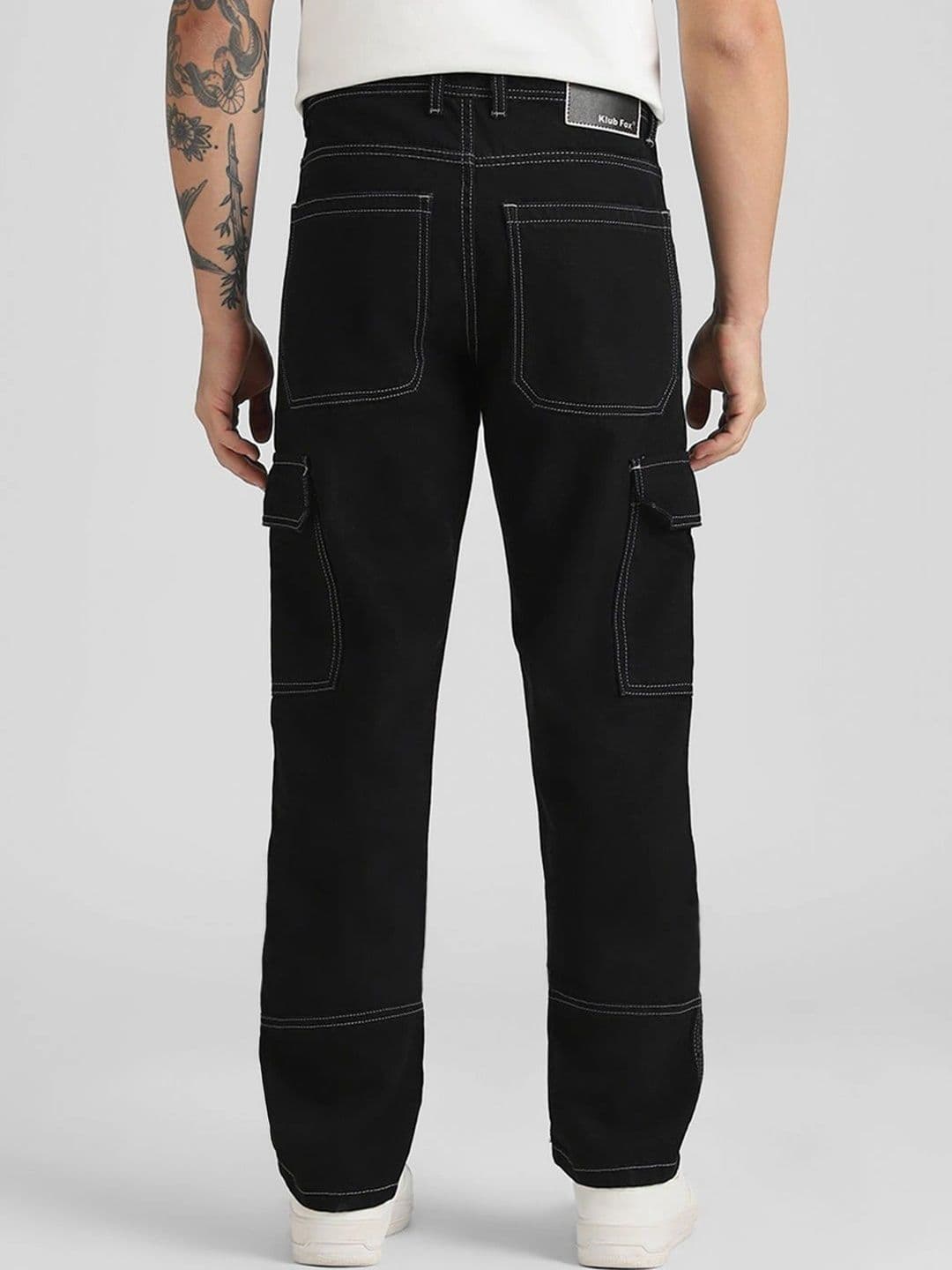 Klub Fox Men Straight Fit Mid-Rise Stretchable Jeans thumbnail 2