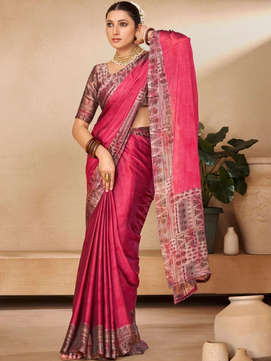 Vipul Pure Chiffon Designer Saree - view 1