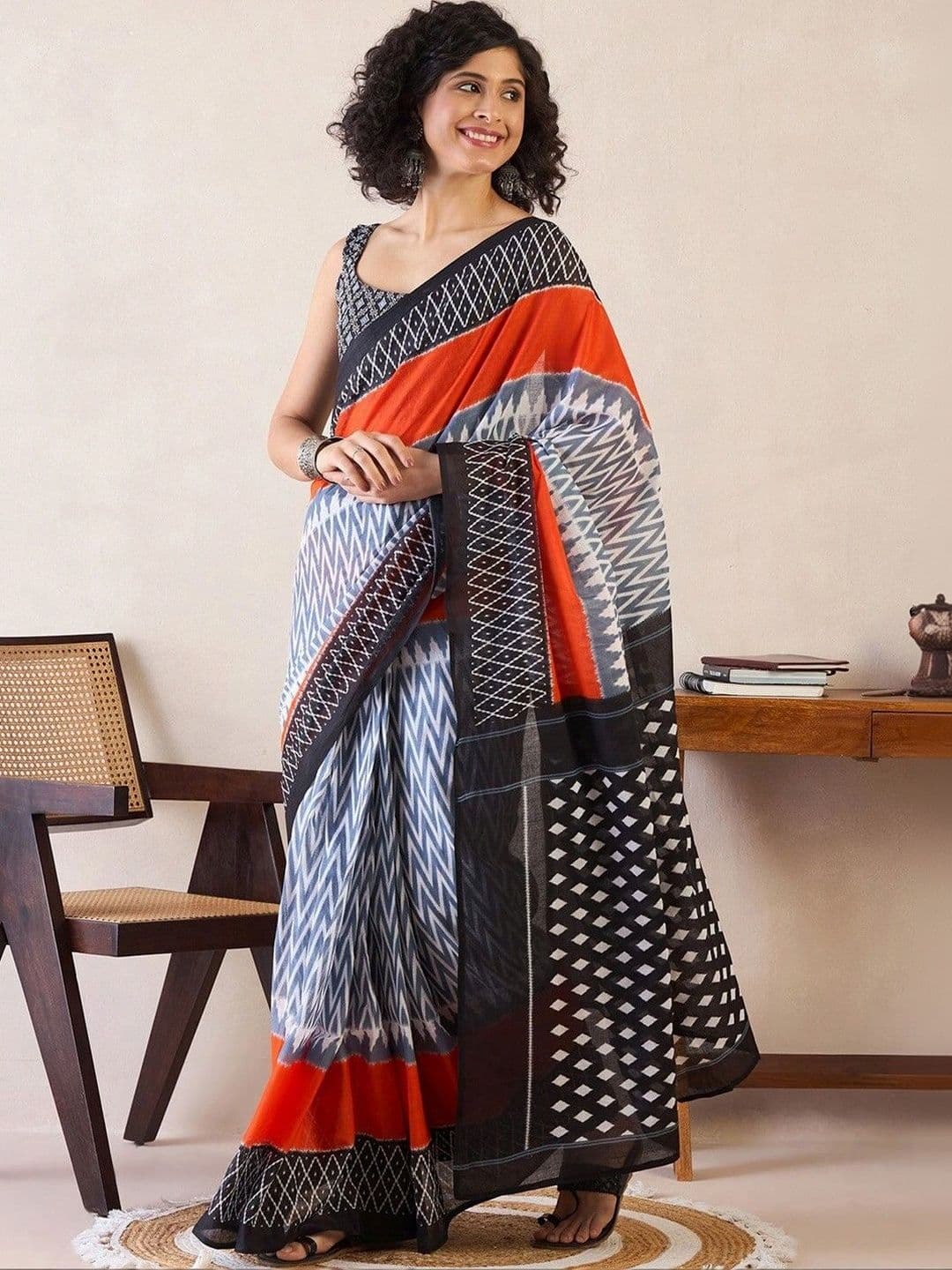 BARATHEON Pure Cotton Saree thumbnail 7