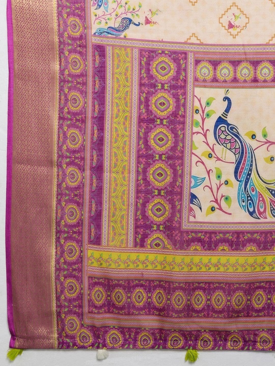Nayanthara Trends Women's  Linen Blend Designer Saree thumbnail 6