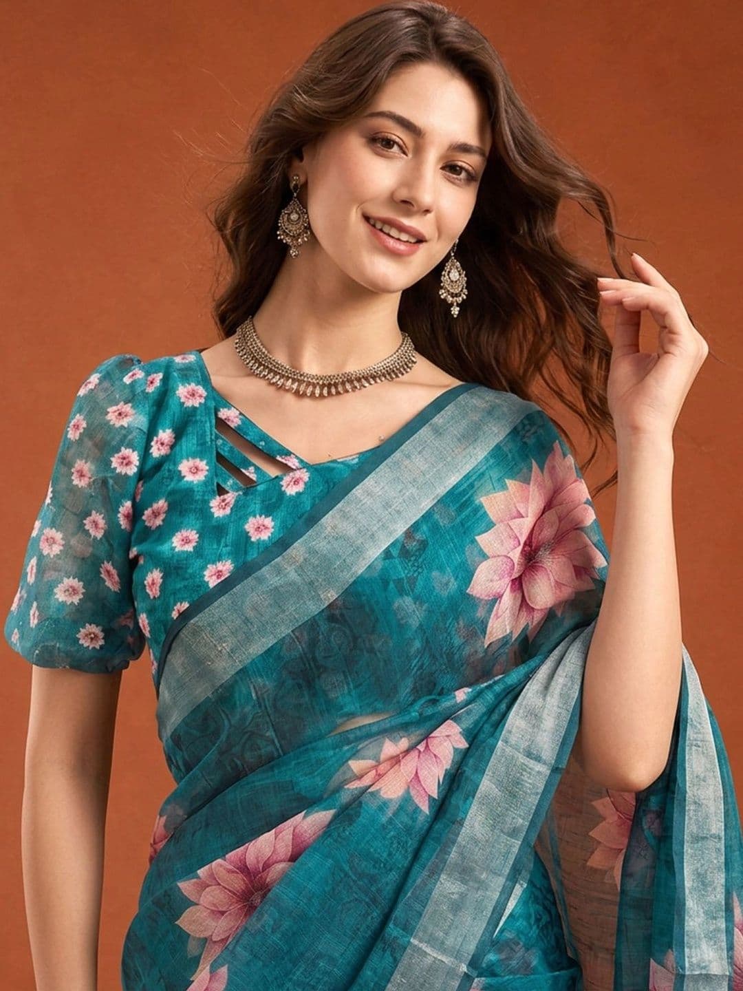 Suha Silk Cotton Saree thumbnail 3