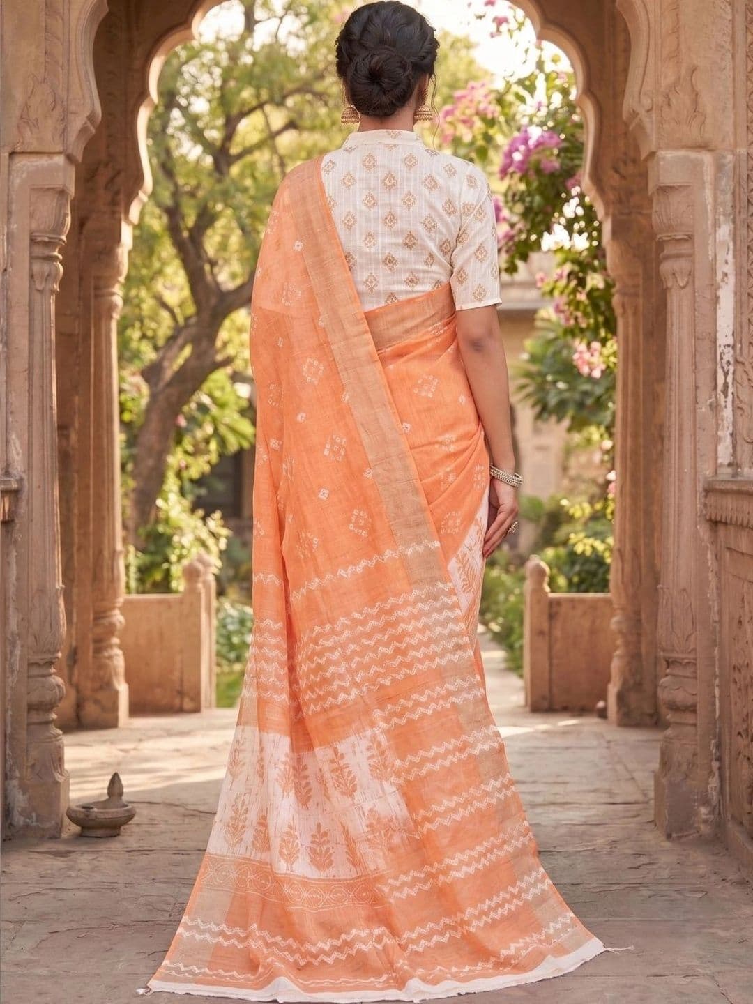 BORAD FASHION Designer Chanderi Saree thumbnail 2