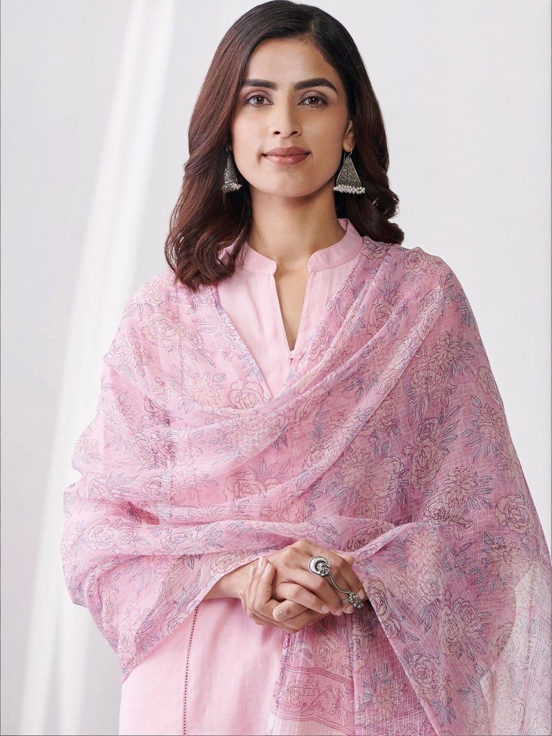 Anouk Women Ethnic Motifs Regular Kurta with Trousers & With Dupatta thumbnail 2