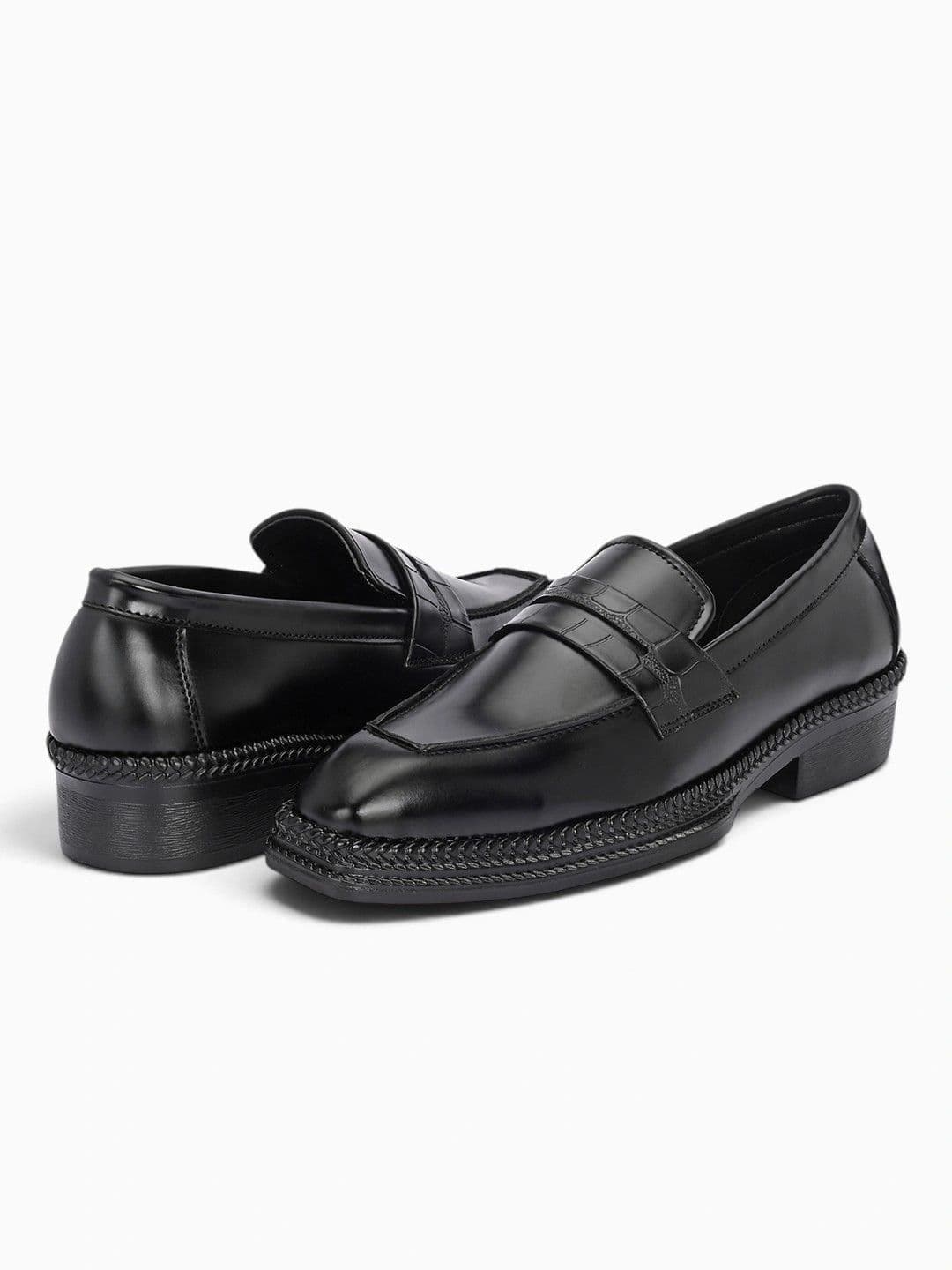 House of Pataudi Men Leather Formal Loafers thumbnail 4