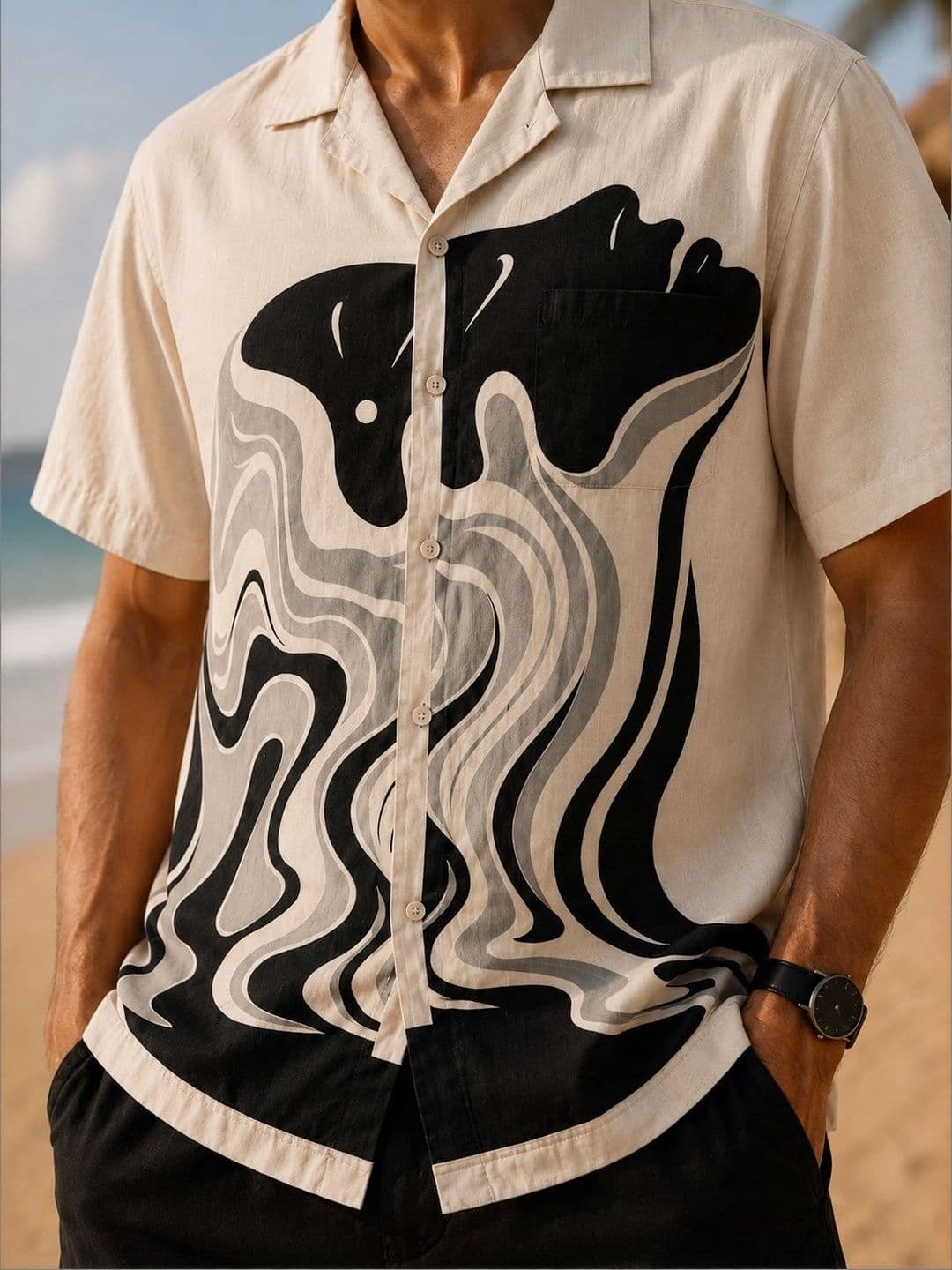 MADMOJO Men Relaxed Printed Casual Shirt thumbnail 4