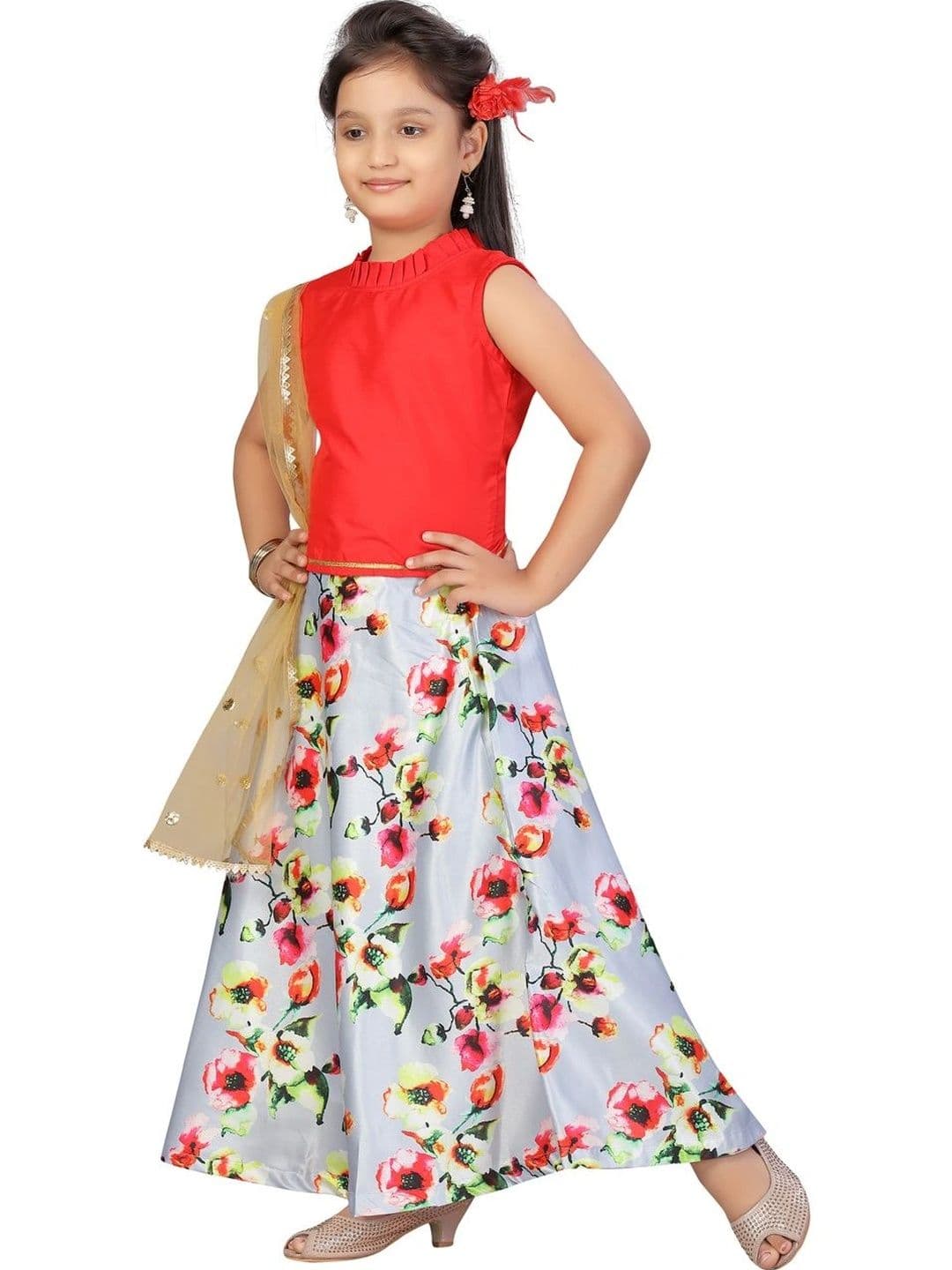 BAESD Girls Ready to Wear Lehenga & Blouse Taping thumbnail 5