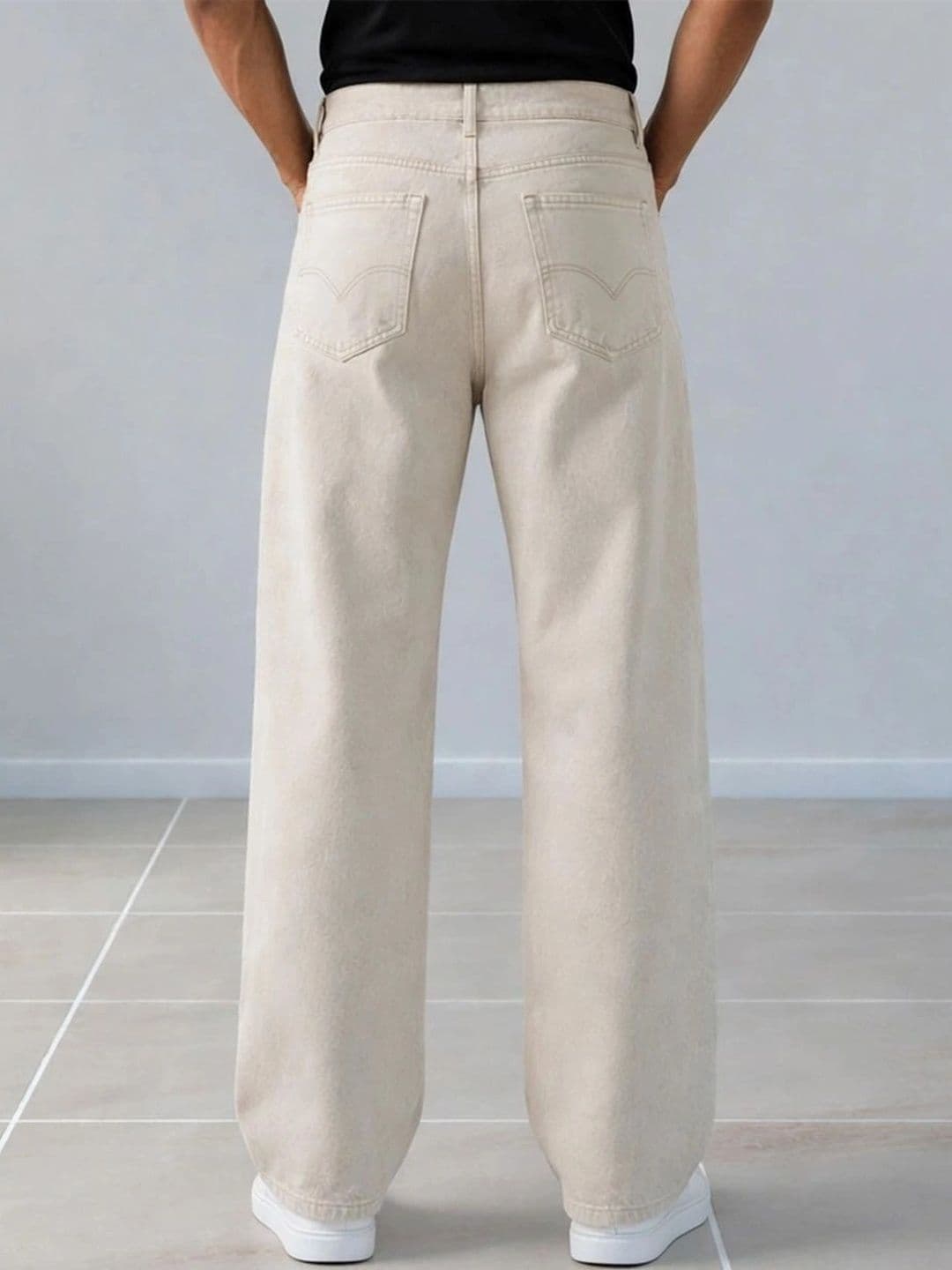 LINARIA Men Classic Regular Fit Mid-Rise Stretchable Jeans thumbnail 5