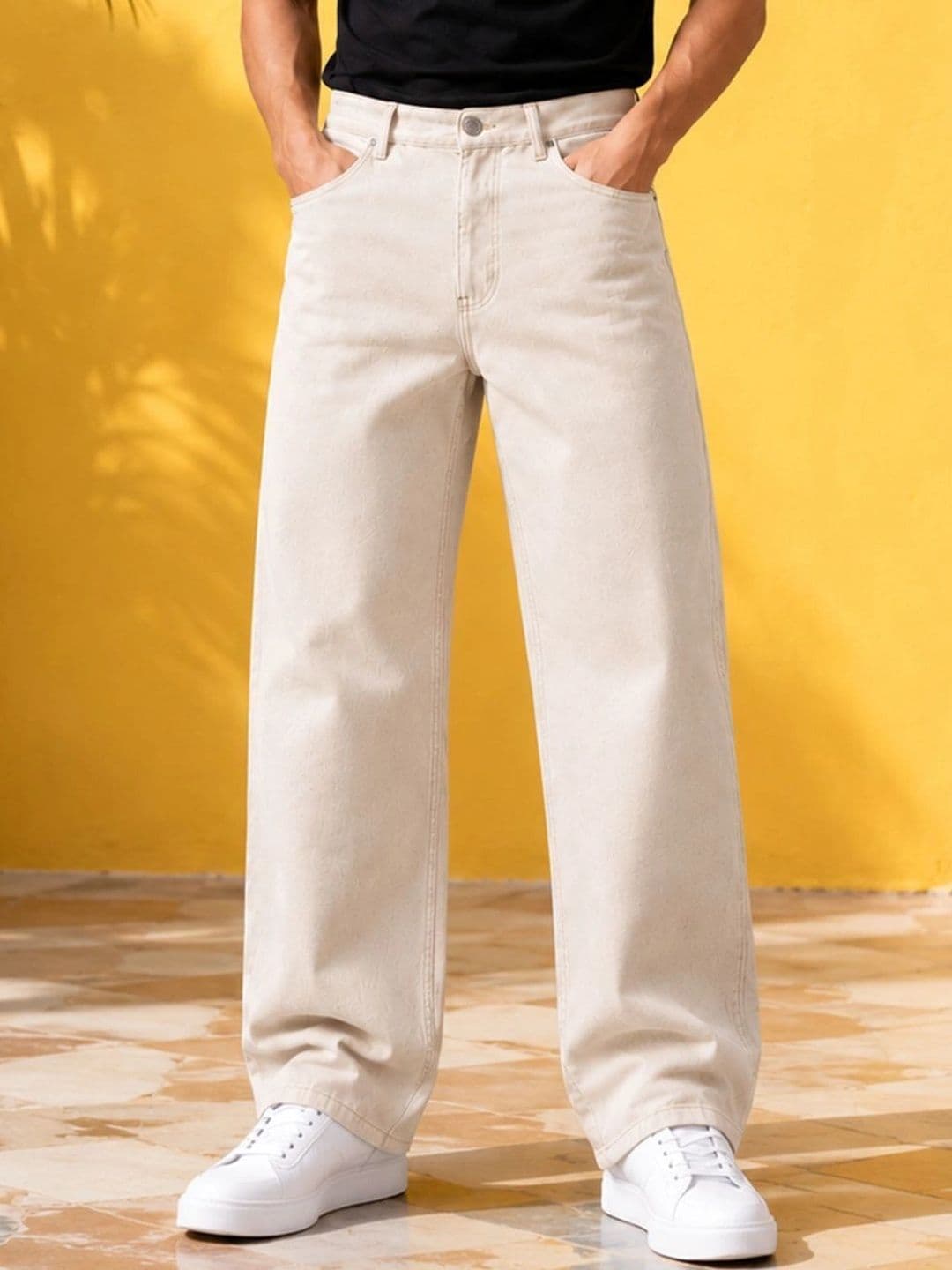 LINARIA Men Classic Regular Fit Mid-Rise Stretchable Jeans - view 1
