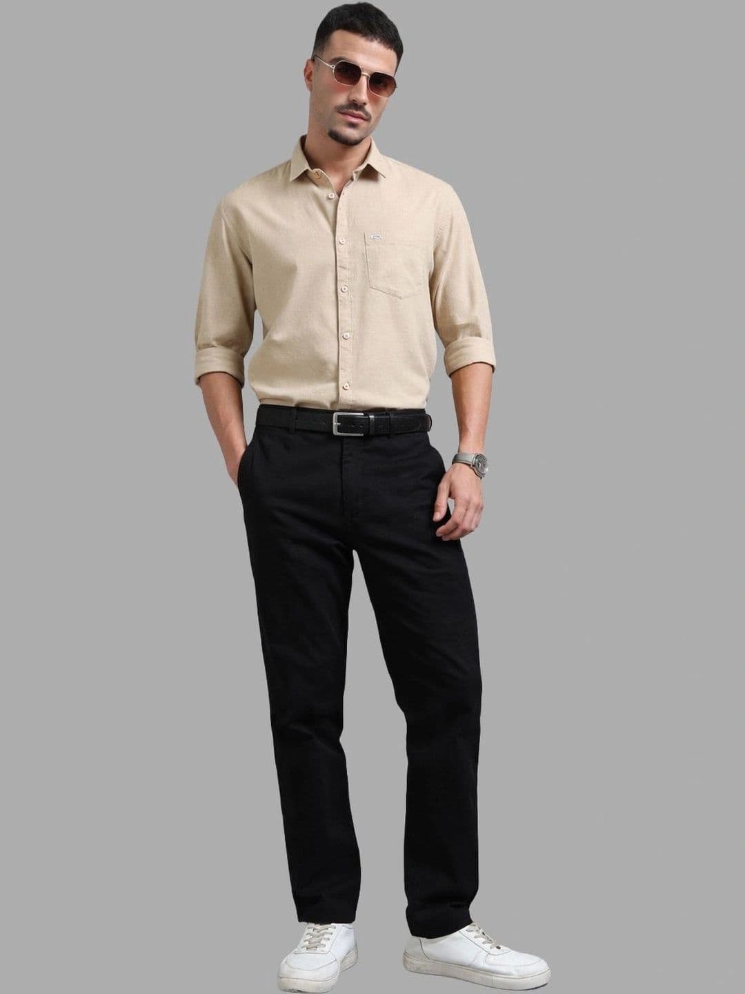 U.S. PITCHERS Men Modern Slim Fit Casual Shirt thumbnail 2