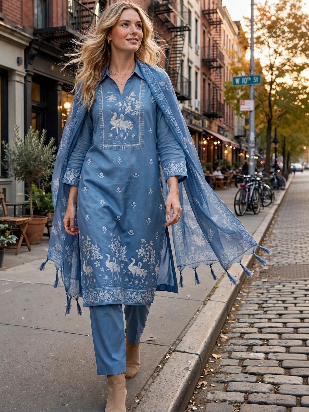 Haranozy Printed Pure Cotton Semi-Stitched Dress Material thumbnail 4