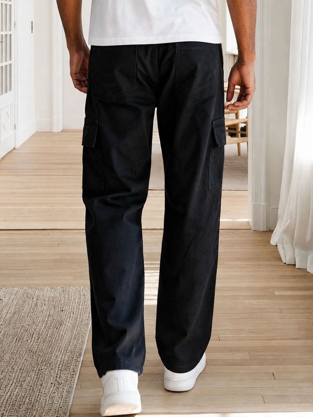 Metronaut Men Classic Relaxed Fit Mid-Rise Coated Stretchable Jeans thumbnail 3