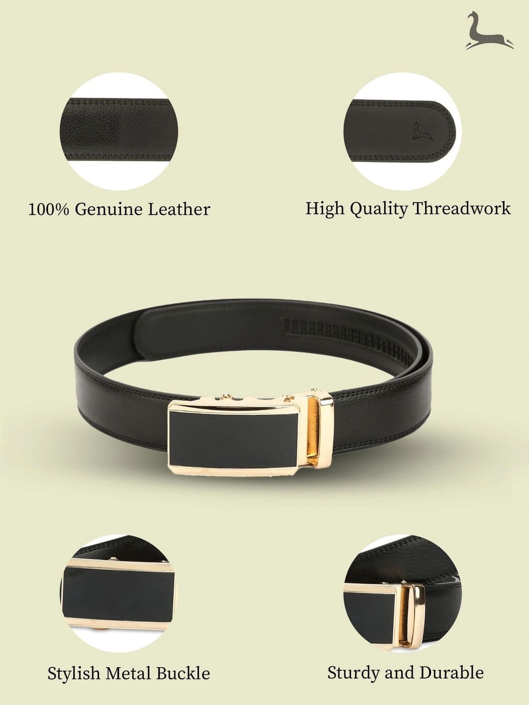 Roadster Men Textured Formal Belt thumbnail 4