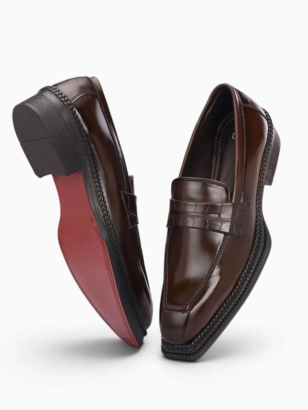 House of Pataudi Men Leather Formal Loafers thumbnail 3