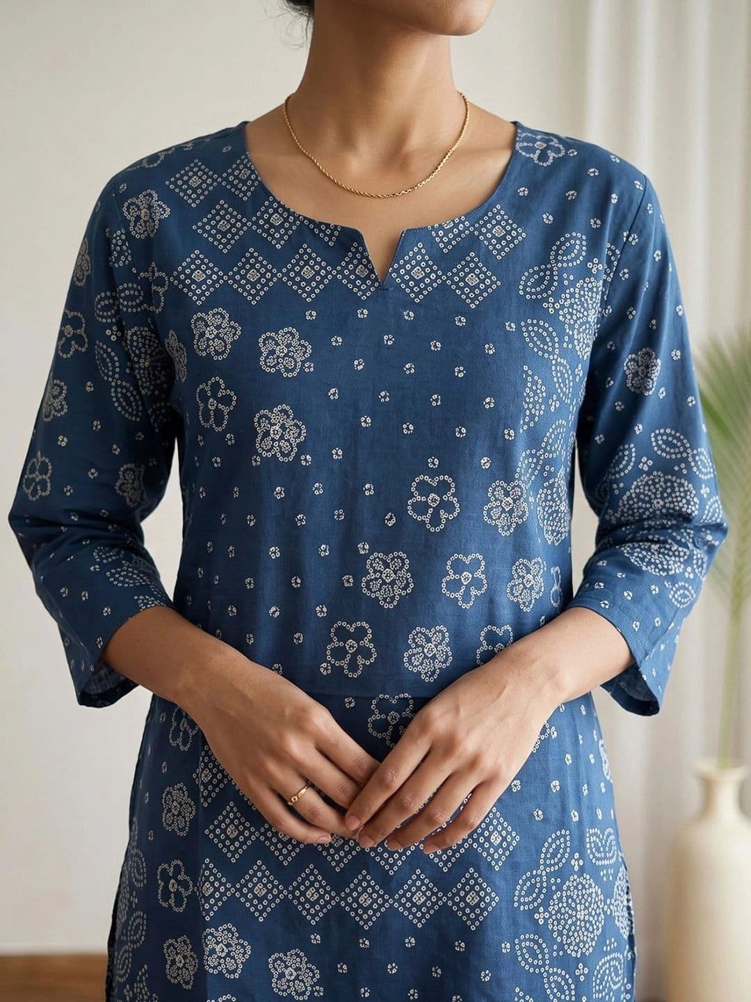 Meena Bazaar Women Ethnic Motifs Printed Regular Kurta with Trousers thumbnail 5