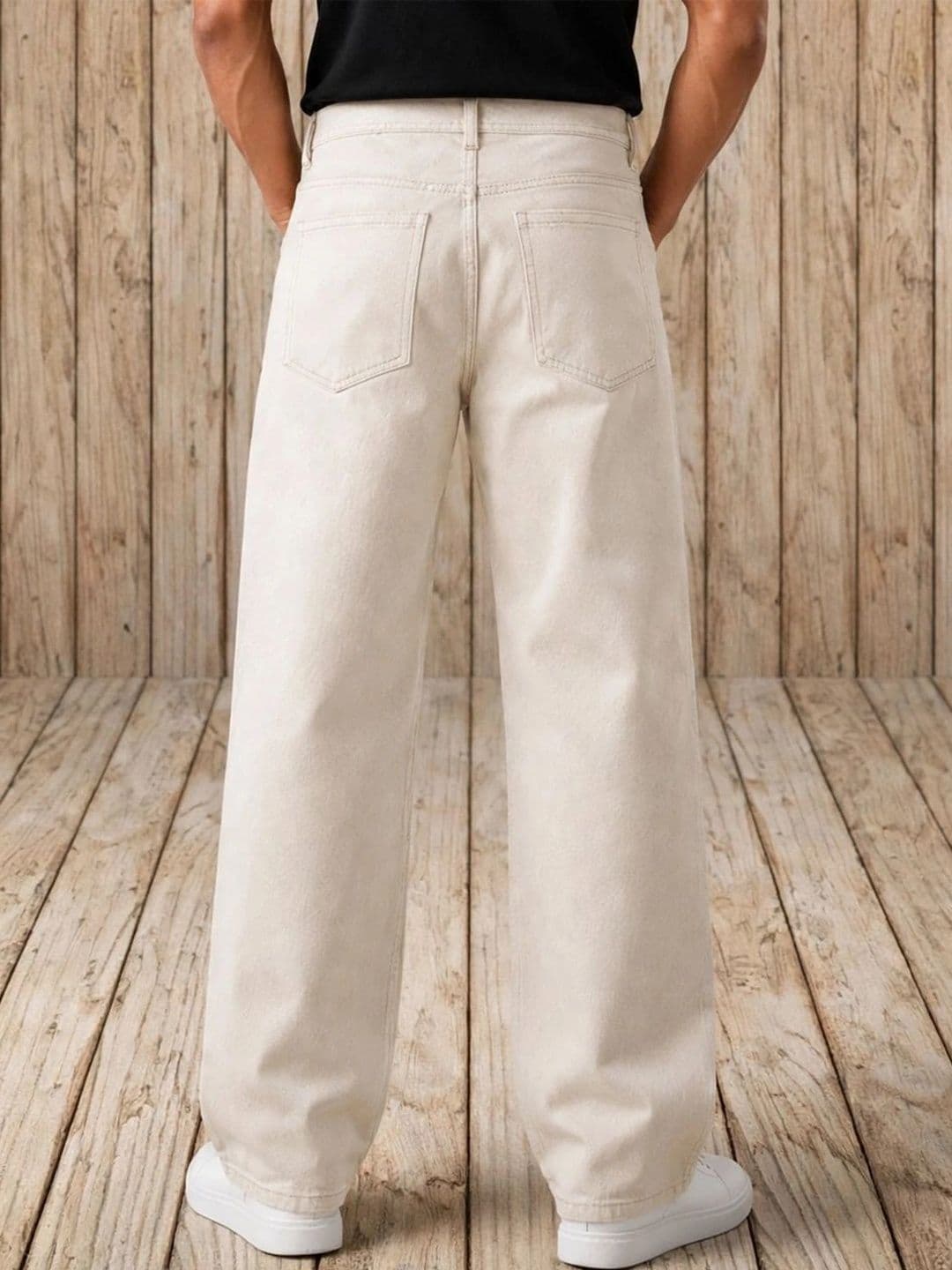 LINARIA Men Classic Regular Fit Mid-Rise Stretchable Jeans thumbnail 4