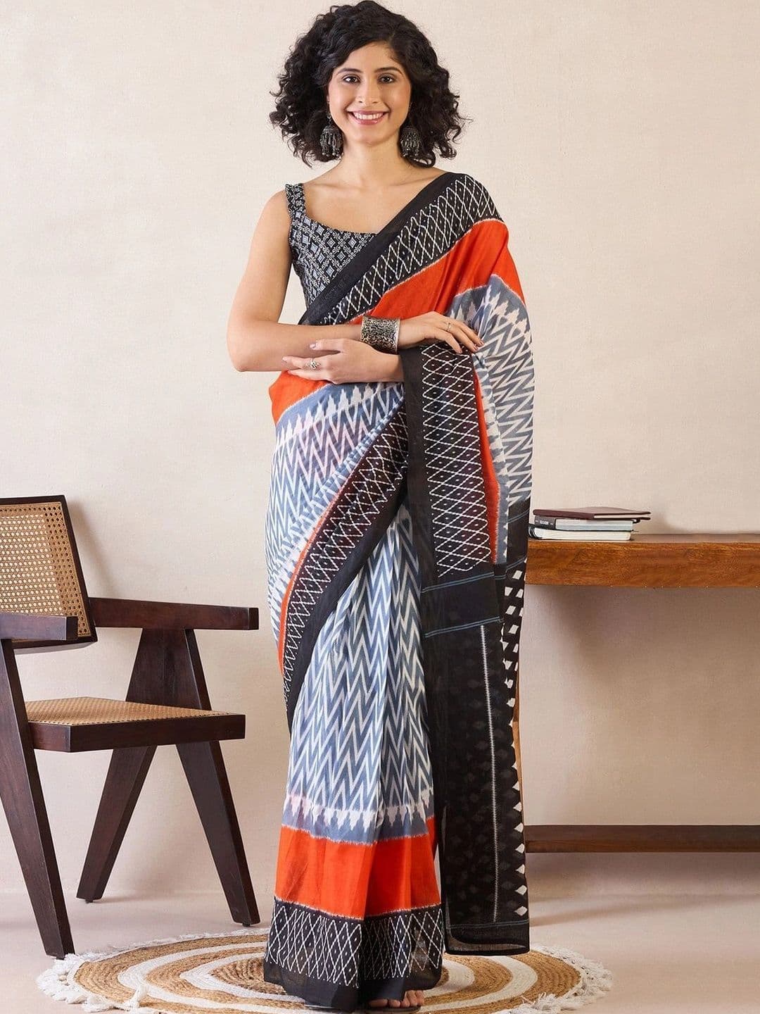 BARATHEON Pure Cotton Saree - view 1