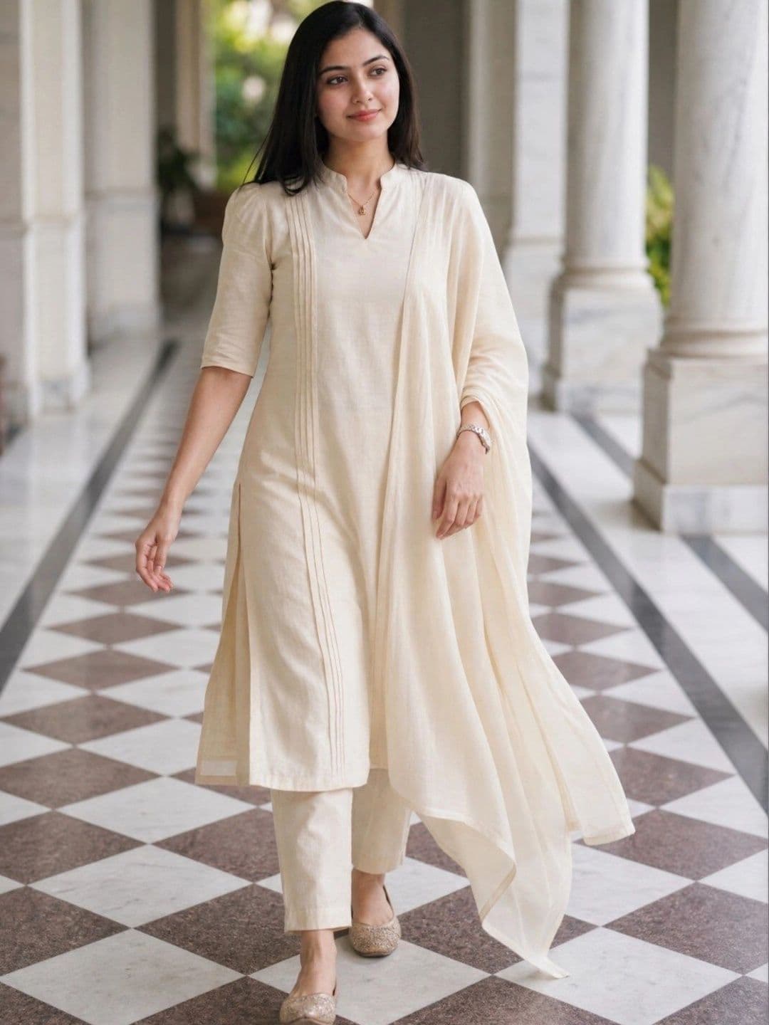 Anouk Women Regular Kurta with Trousers & With Dupatta - view 1