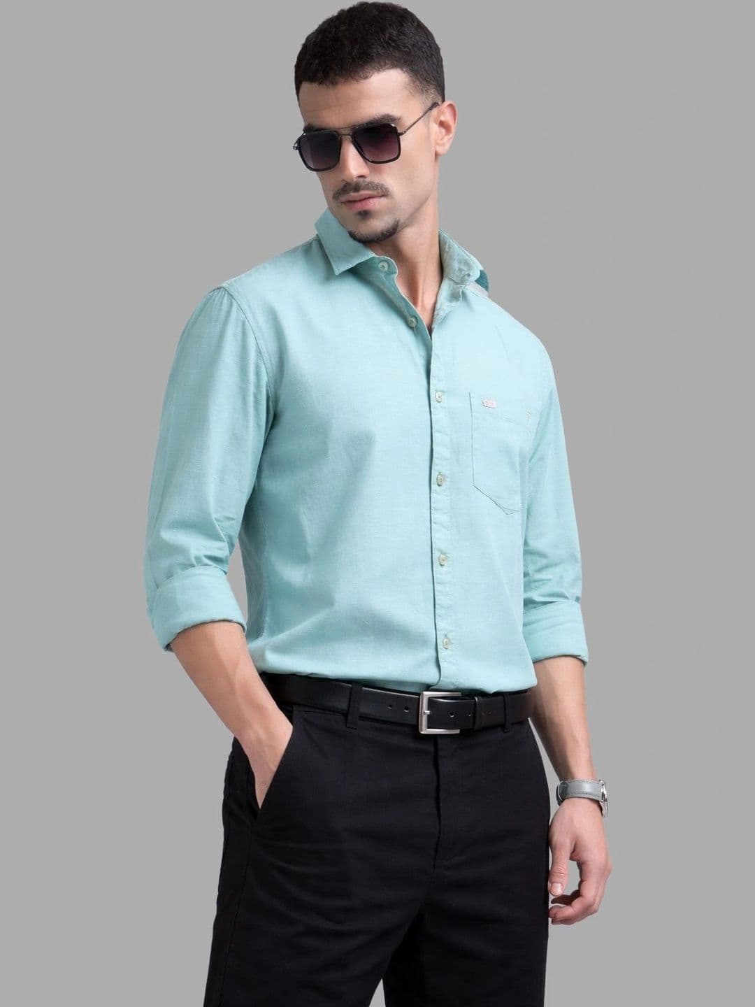 U.S. PITCHERS Men Modern Slim Fit Casual Shirt thumbnail 4