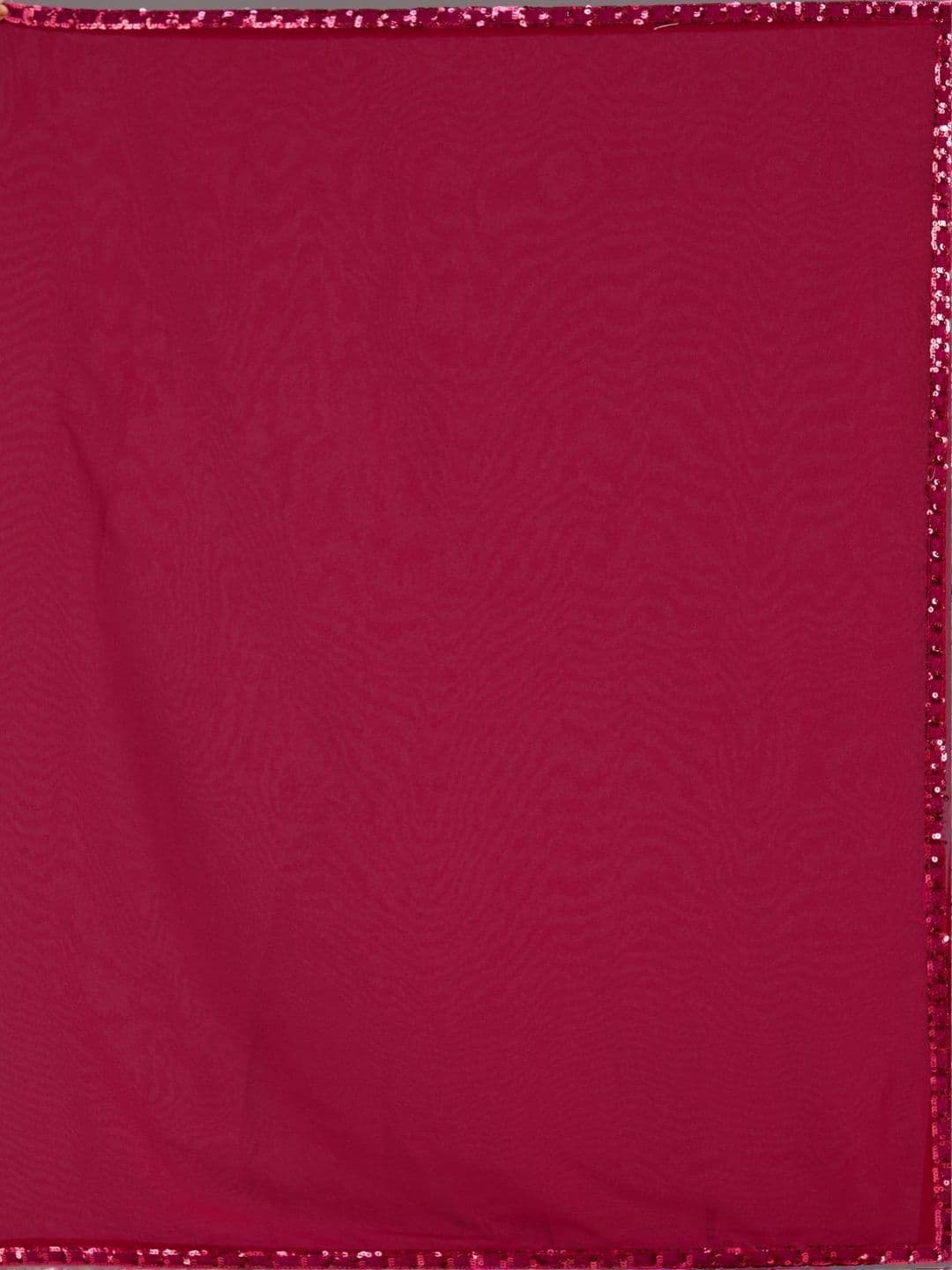 Koskii Women Sequins Maroon Georgette Saree With Unstitched Blouse thumbnail 6