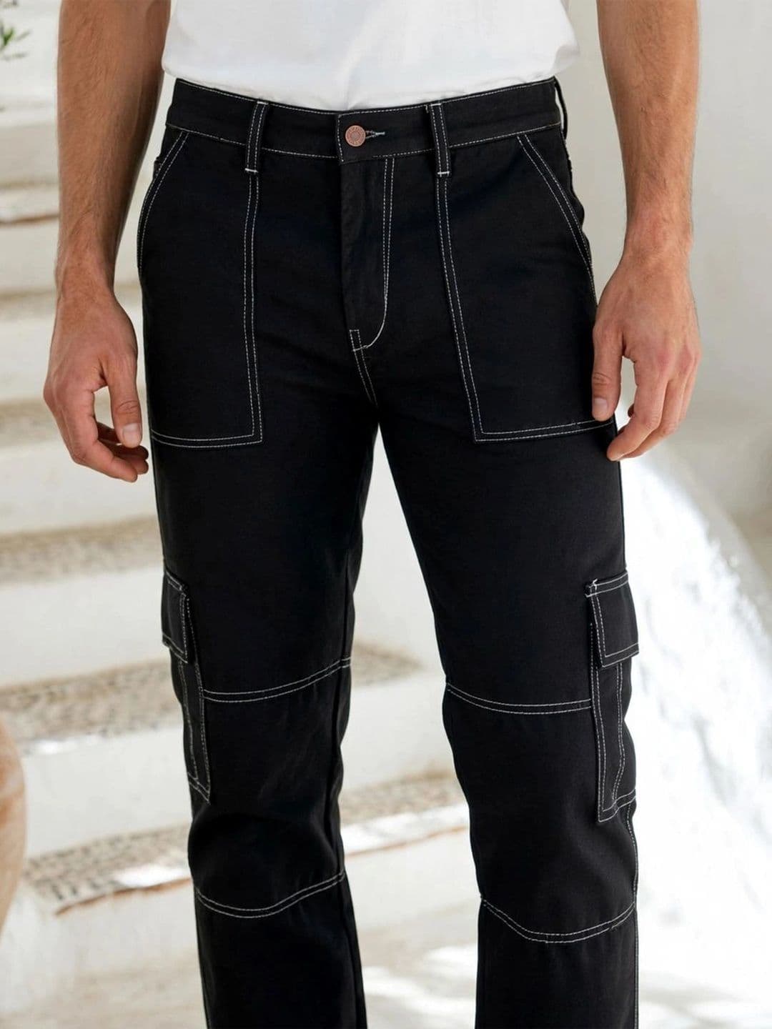 COMFITS Men Classic Regular Fit Mid-Rise Stretchable Jeans thumbnail 4